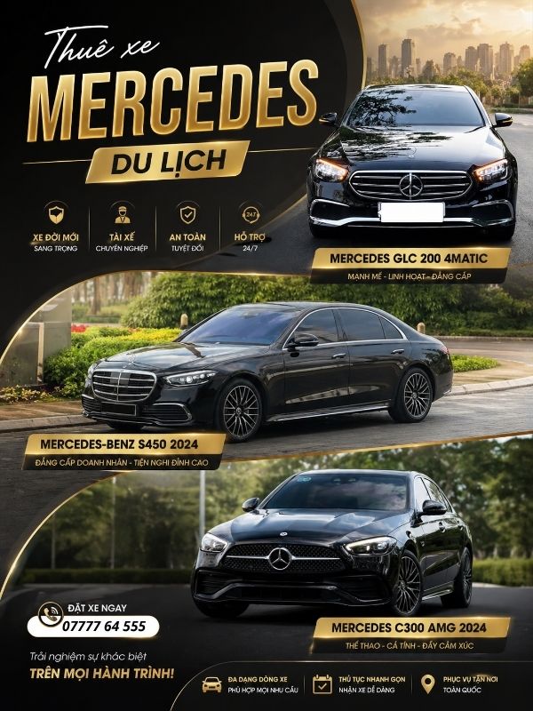 Bờm Car - Dịch vụ thuê xe Mercedes du lịch chuyên nghiệp